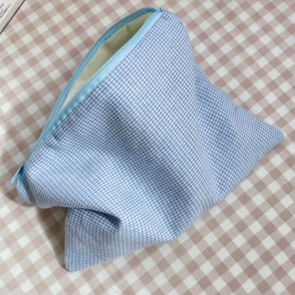 Simplicity Cotton Cosmetic Bag Soft Solid Color Makeup Storage Bag Coin Storage Bag