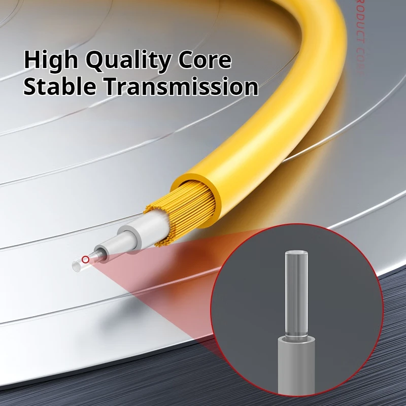 SC/APC-SC/APC Single Mode G652D Simplex Core 3.0mm Cable Fiber Optic Patch Cord Yellow LSZH Jacket