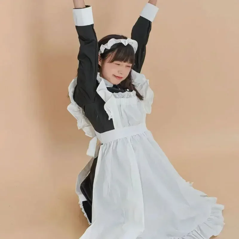 

New Anime Long Dress French Court Maid Dress Lolita Cosplay Costume Women Girl Dress Outfit Christmas Party Performance Costume