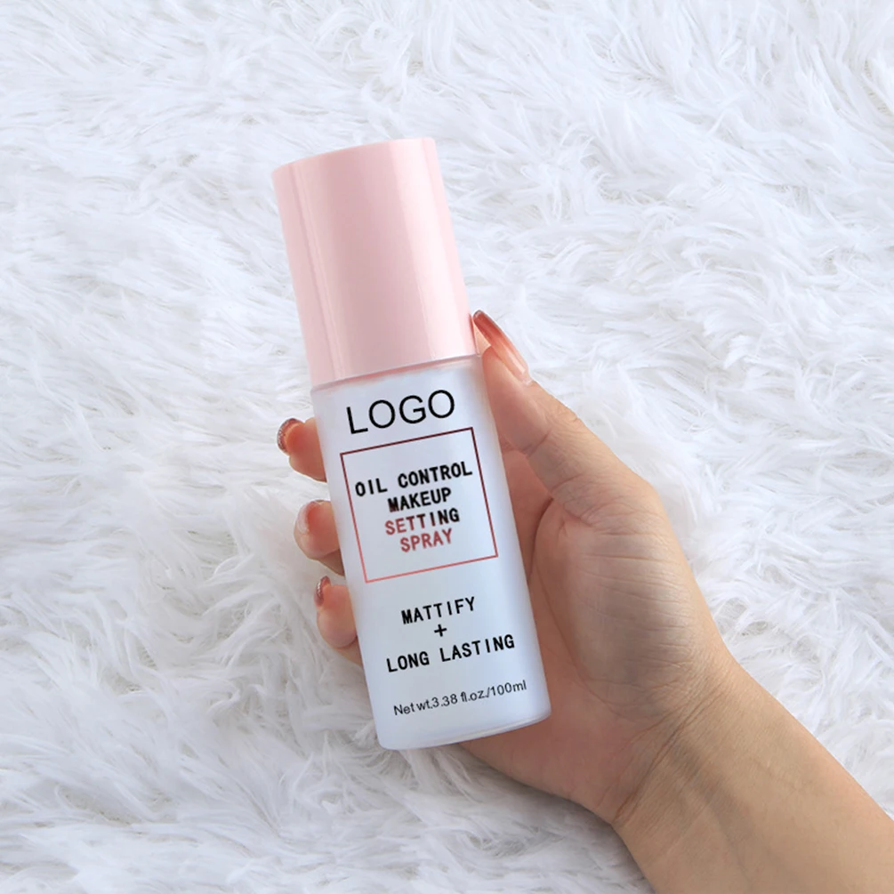 Premium Custom Logo Wholesale 100ml Matte Setting Spray Hydrating Mist Oil Control Long Lasting Highlighter For Makeup Artists