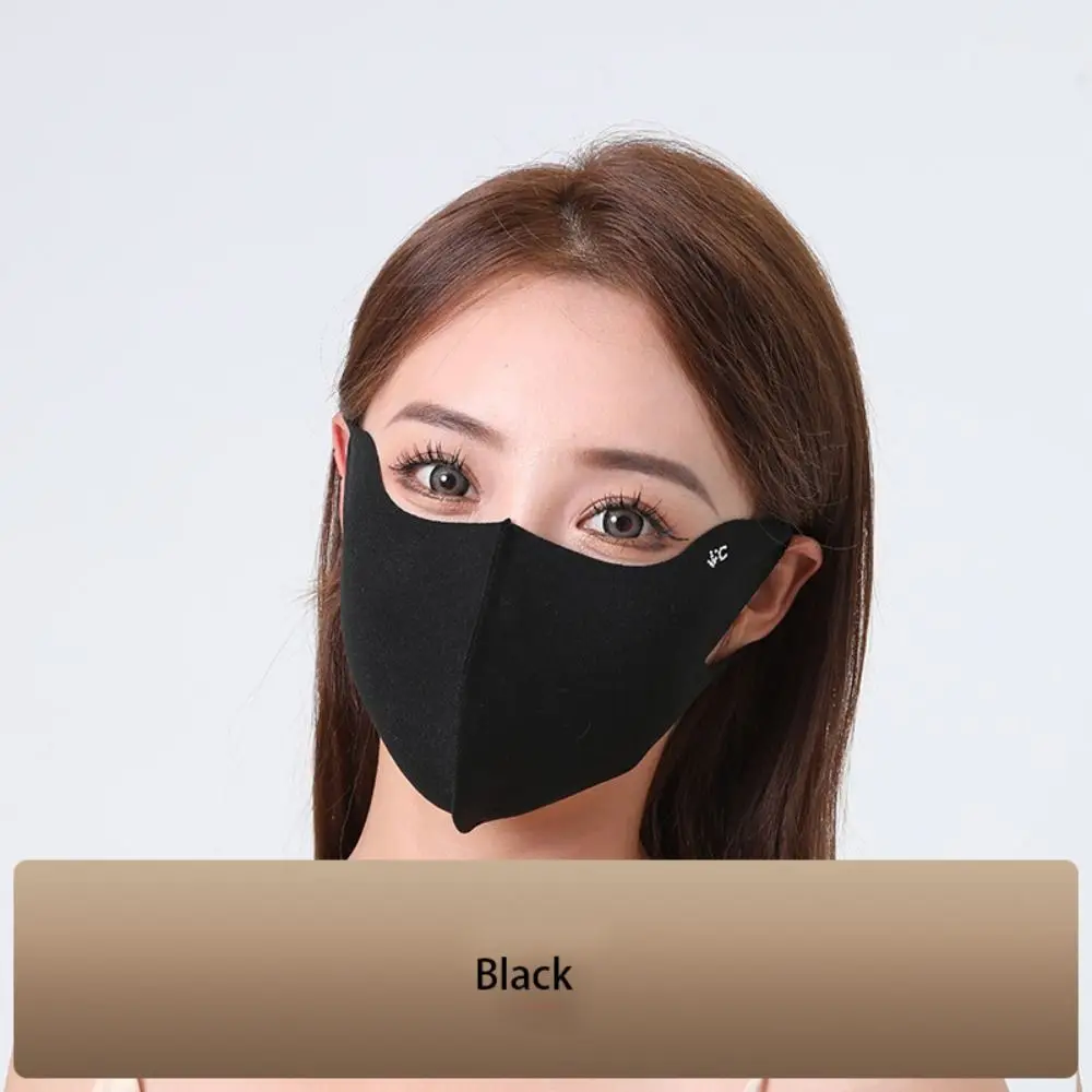 

Elastic Sunscreen Face Scarf Ice Silk Mask Face Mask Summer Face Cover Eye Protection Solid Color Face Gini Mask Cycling