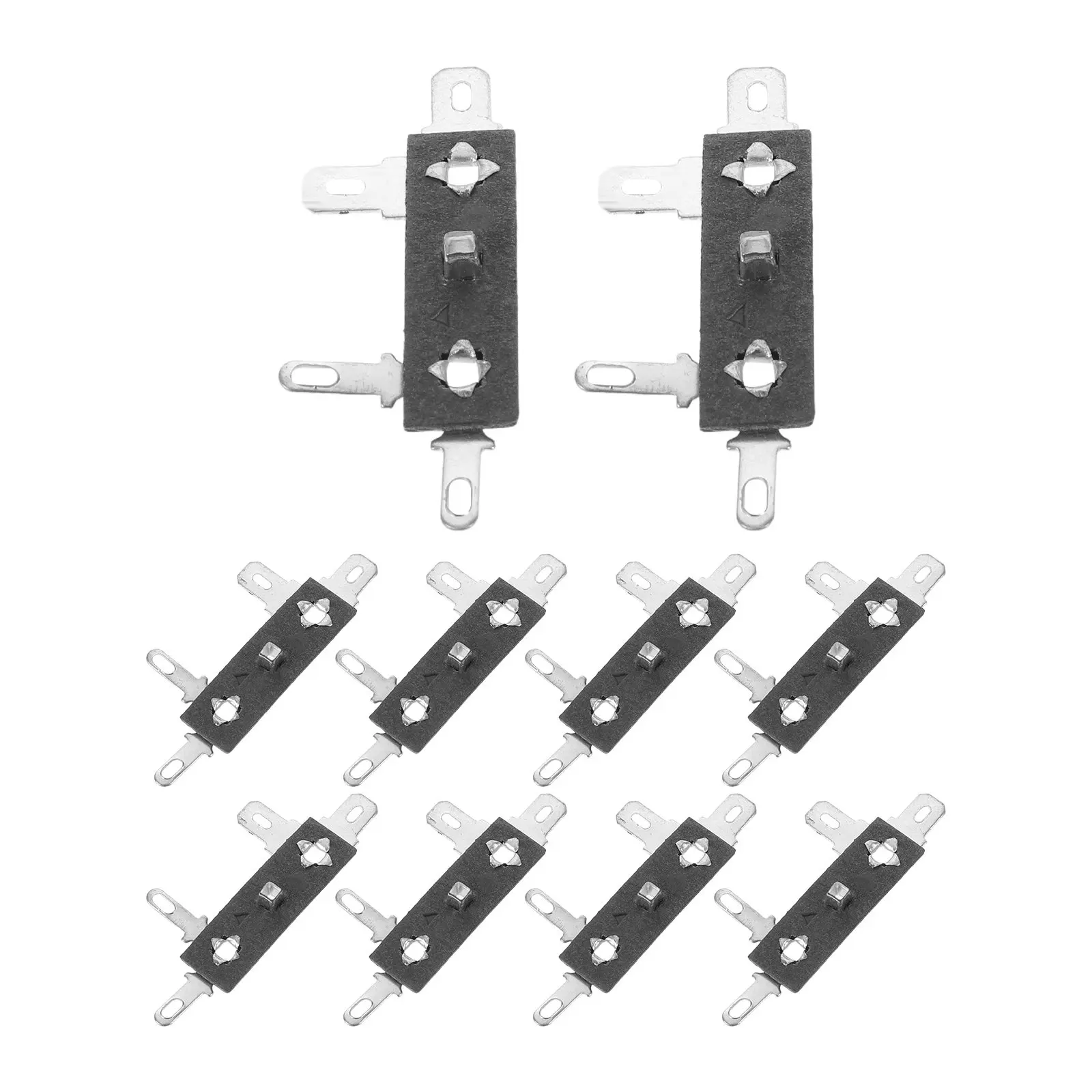 10Pcs Speaker Terminal Box 4-Pin Horn Lead Tabs High Conductivity for Woofer Subwoofer Car Audio Home Pa Speaker Repair Parts