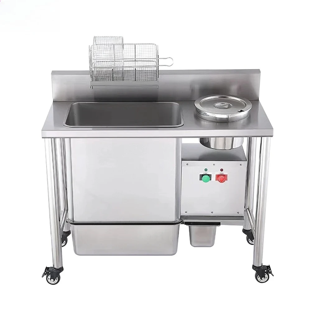 KFC Equipment Electric Breading Table Automatic 430Stainless Steel Fried Chicken Breading Machine