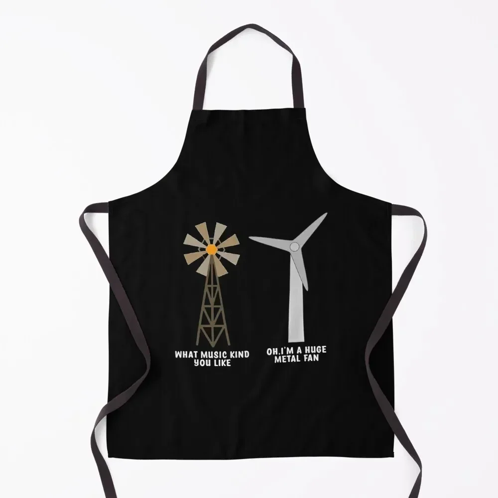 

Funny metal lovers joke , HUGE metal fan Apron work gowns for women cleaning painters Kitchens Accessories Apron