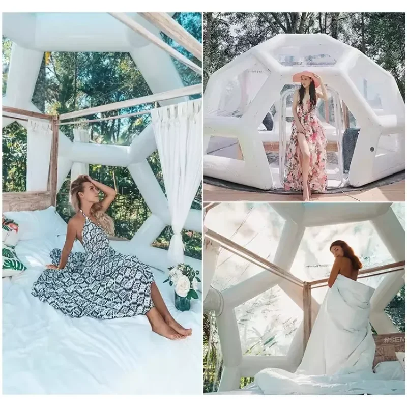 Hot Selling Inflatable Bubble Tent Inflatable Bubble House with Tunnel Dome Tent for Party