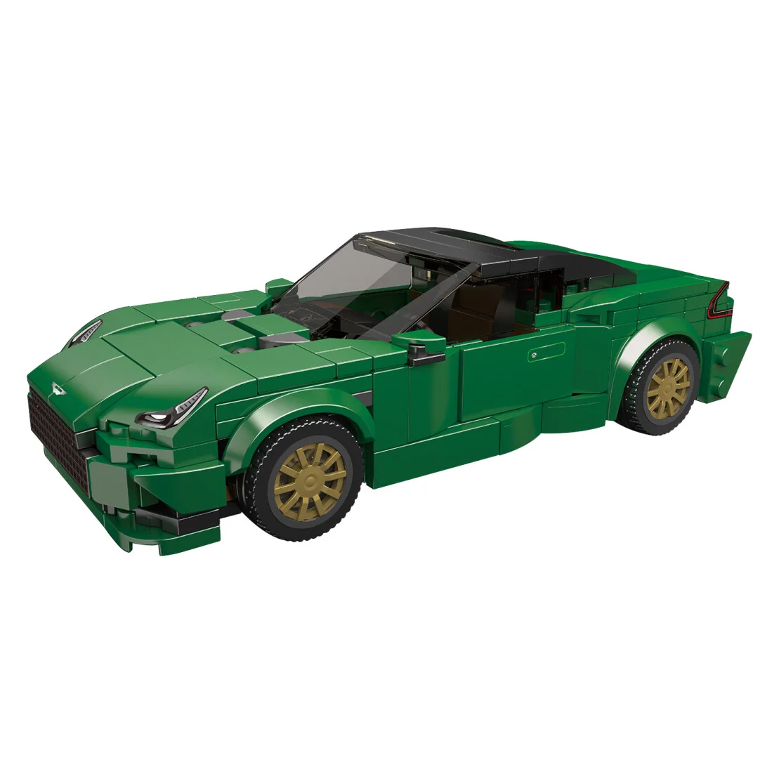 MOULDKING Mini Sportowy Samochód Klocki Konstrukcyjne Model z Pudełkiem Ekspozycyjnym MOC Klocki do Składania Zabawka Kolekcjonerska Ozdoby Prezent na Urodziny 27114