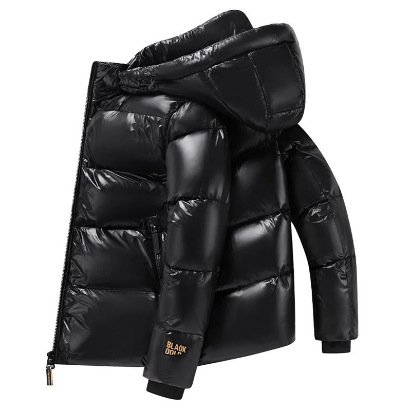 Short Down Jackets Men Duck With Hood Puffer Jacket Mens Clothes Women Black Feather Winter Luxury Man Down Coat Men Waterproof