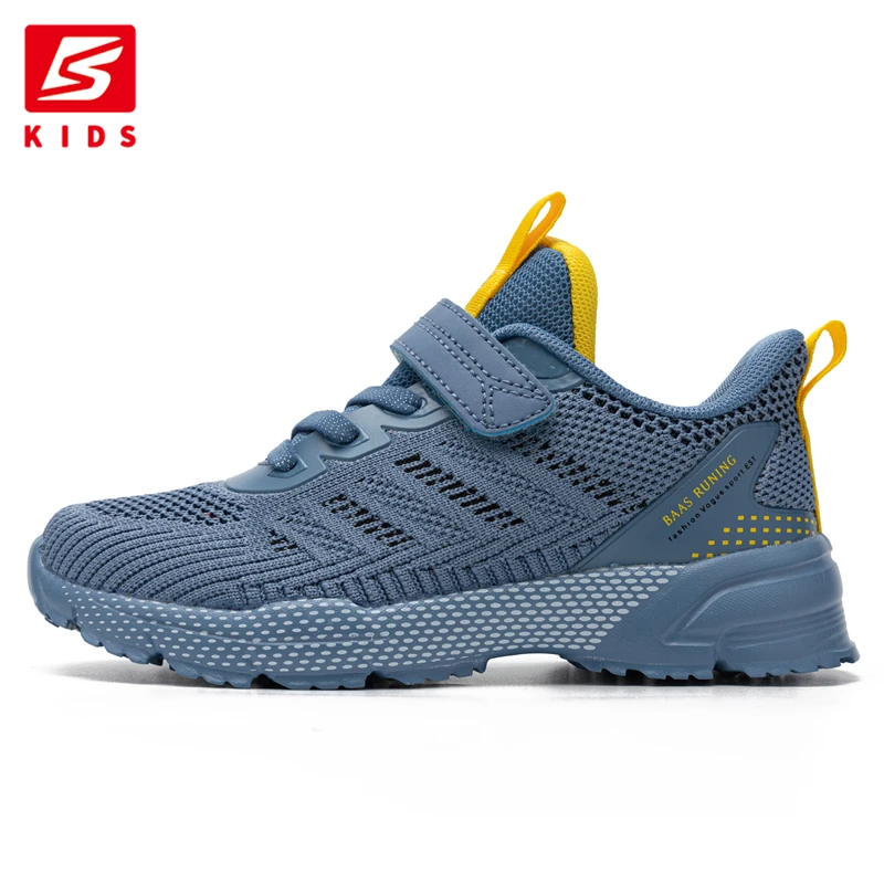 Baasploa Children Running Shoes Fashion Lightweight Boys Sport Sneakers Breathable Mesh Tenis School Shoes for Boys Kids Sneaker