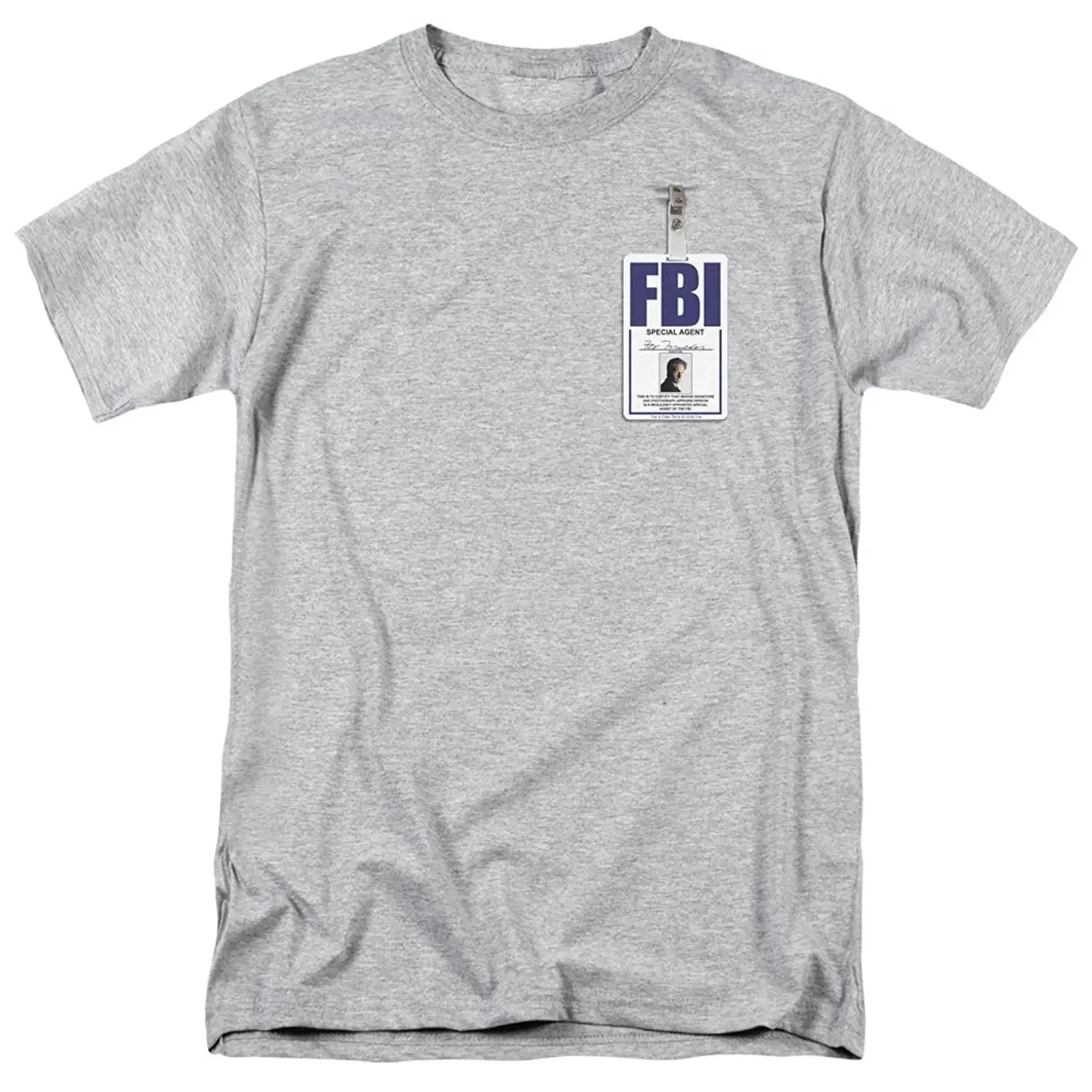 New Summer Men Tee Shirt X Files Classic Science Fiction Tv Series Mulder Badge Adult T-Shirt Tee Custom Aldult Teen Unisex
