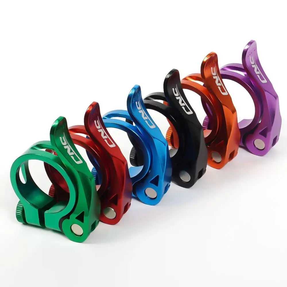 Bike Seatpost Clamp Fixed Gear 31.8mm/34.9mm Bike Seat Post Clamp Quick Release Clamp Bicycle Seat Clamp Aluminum Seat Tube