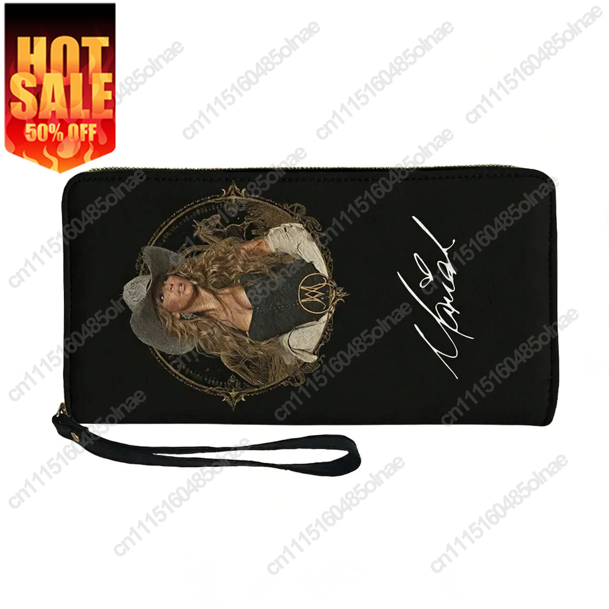 Mariah Carey Custom Purse Hip Hop Singer Mens Womens Zipper Long Wallets Double Print Portable Wallet Gift Bag