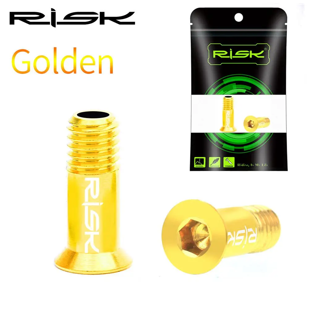 RISIKO 2 teile/schachtel Straße Mountainbike Fahrrad M5 * 14,2mm Shift Schaltwerk Pulley Jockey Rad Befestigungs Schrauben Schrauben Titan legierung – Detail 18