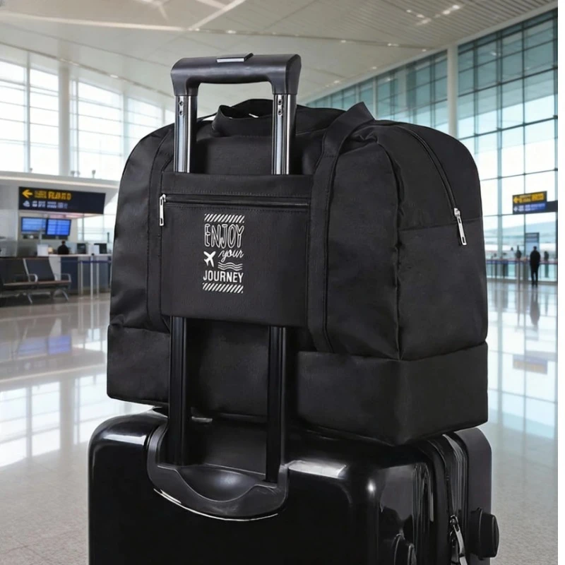 

Женская модная складная дорожная сумка - холщовая сумка-тоут большой вместимости для выходных и ночных поездок