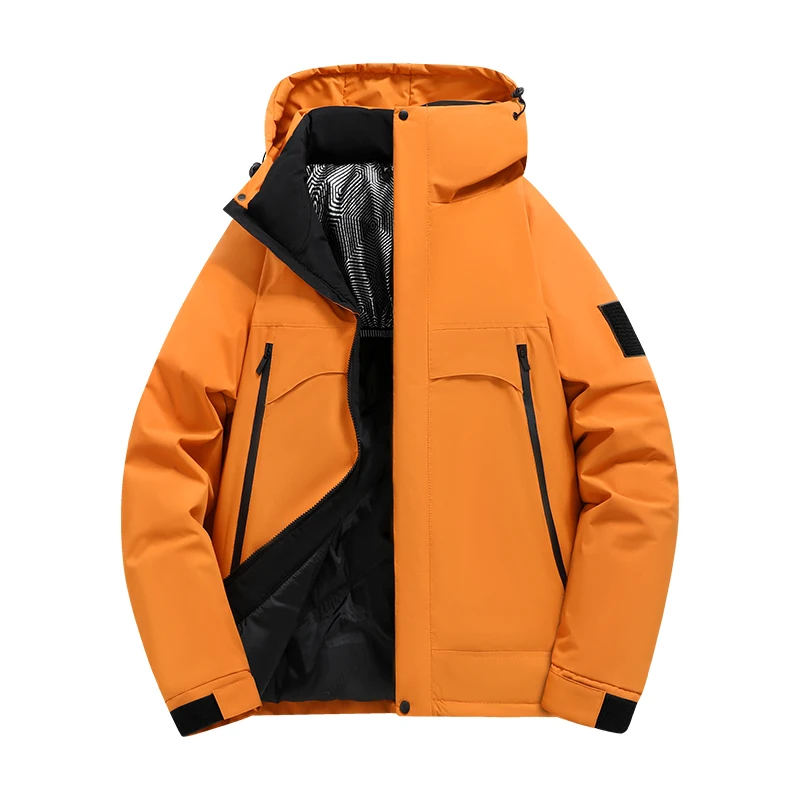 

Fishing Jacket Graphene Warm Men's Jacket Dopamine Jacket Men's Work Jacket Windproof Fashionable Hooded Warm Down Cotton Jacket