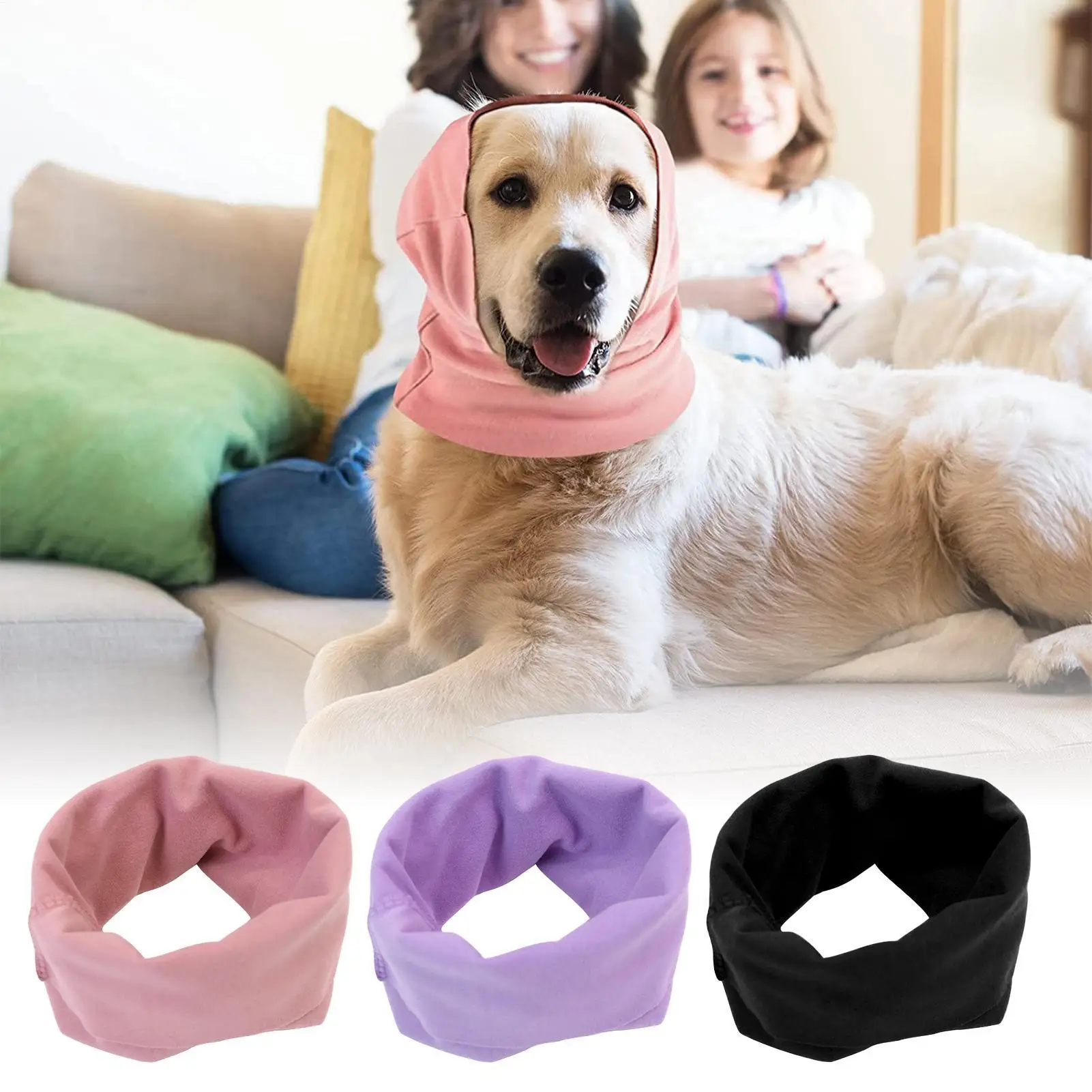 Dog Snood Dog Grooming Ear Muffs Noise-Proof Washable Dog Ne