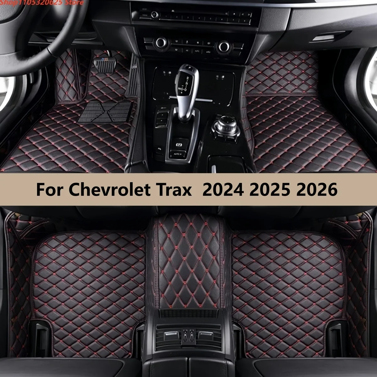 

Car Floor Mats For Chevy/Chevrolet Trax 2024 2025 2026 Auto Accessories Carpet Pads Full Set Leather Matts
