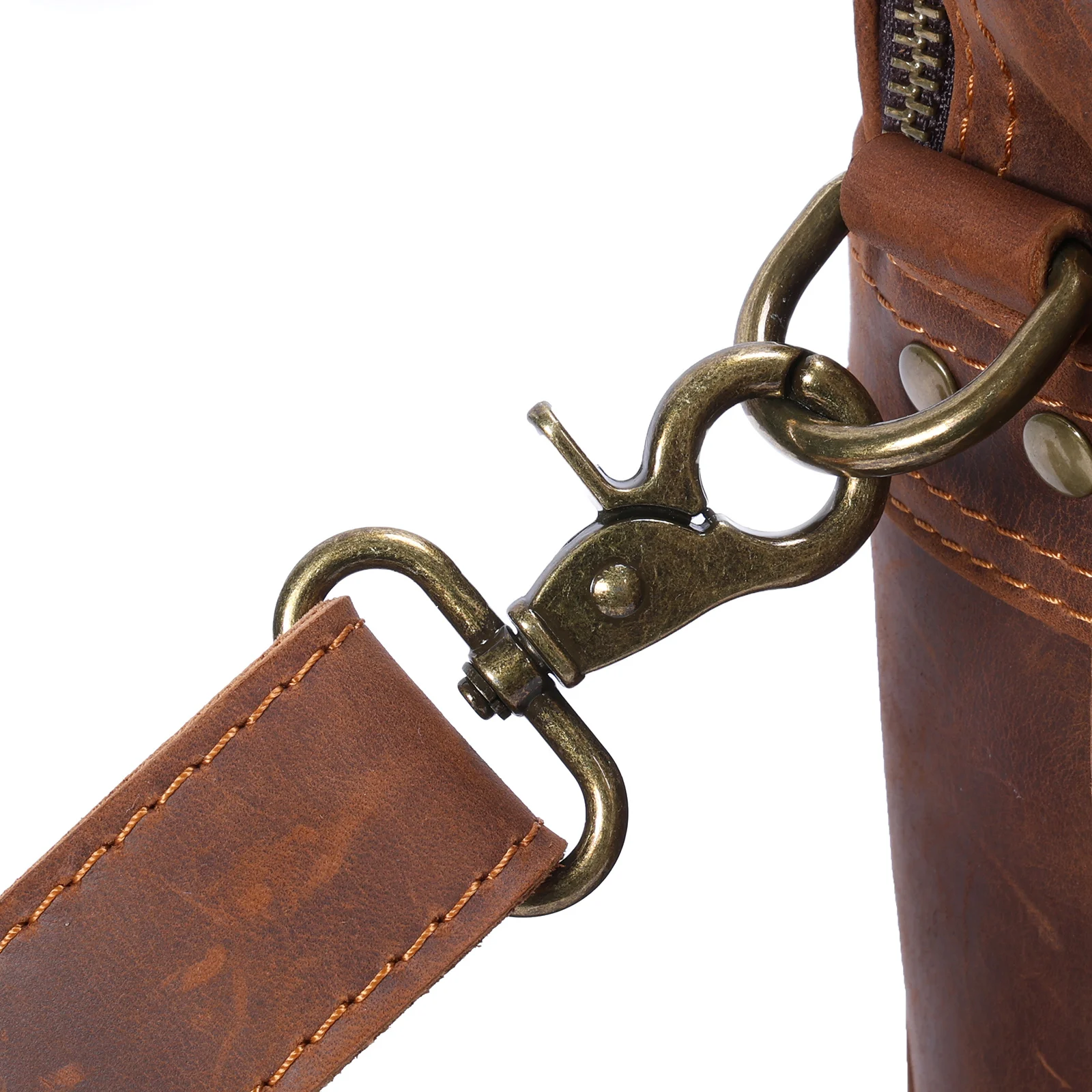 S.WORKER Neues Design Vintage Echtleder Herren-Aktentasche Laptop-Tasche Große Kapazität Rindsleder Business-Tragetasche Handtasche für Männer – Detail 20