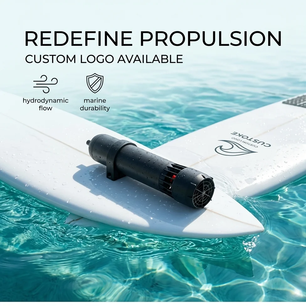 Express Delivery Dark Submersible Underwater Scooter SUP Booster Paddle Surfing Board Electric Motor Kayak Thruster Engine