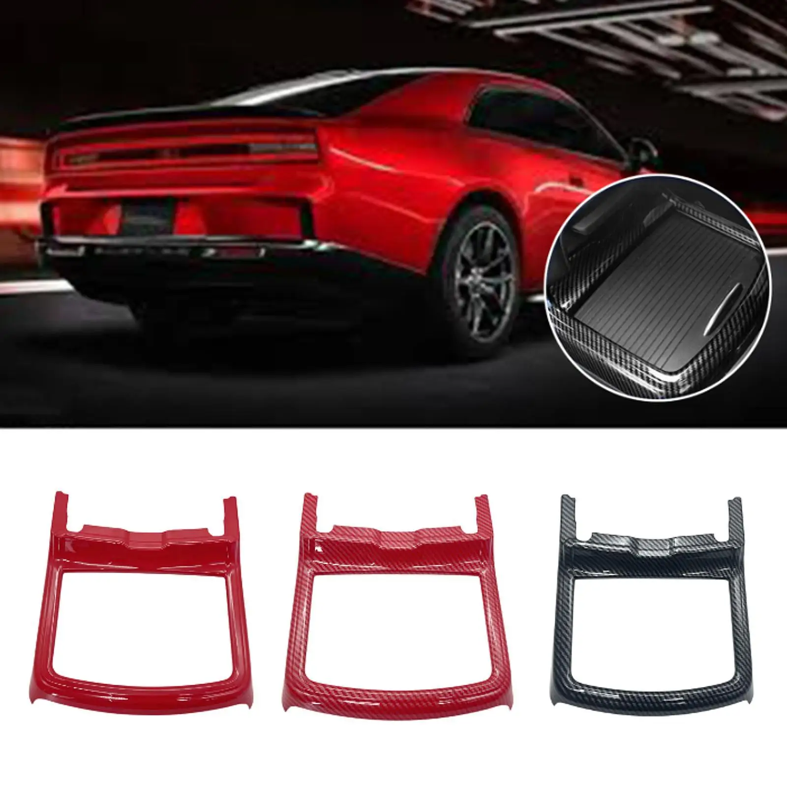 ملحق غطاء إطاري لحامل أكواب الماء، ملحق ديكور سهل التركيب، بديل متوافق مع الصف الأمامي للشاحن #1