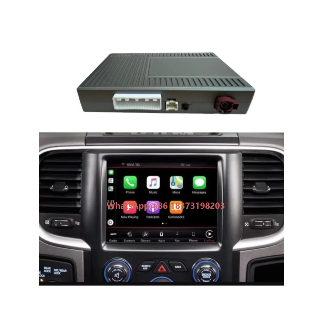 

Android Auto Interface Decoder for Jeep Dodge Chrysler Wireless Apple Carplay Module Original Car Ppgrade Box Mirror Link