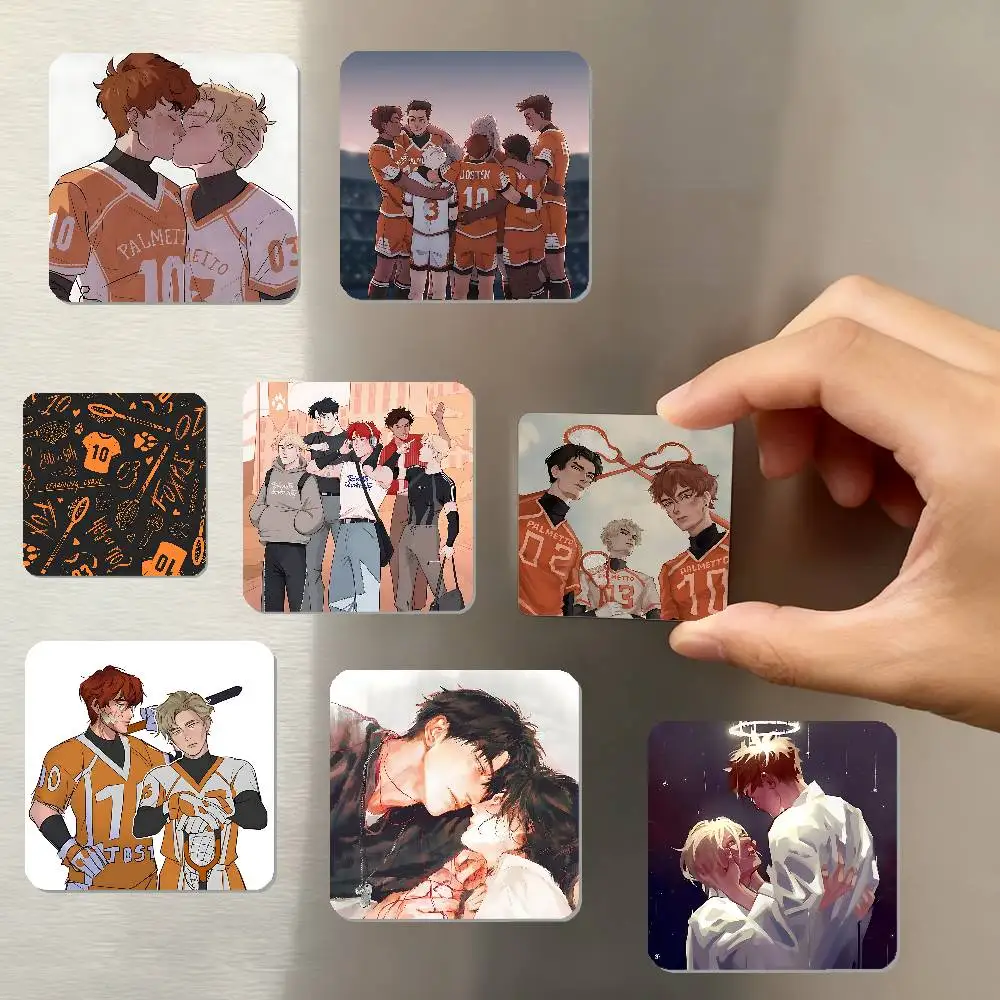 Anime-The Foxhole Court Refrigerator Magnet Square Stickers - Can Be Used To Personalize Home Decoration And Are Ideal Keepsakes