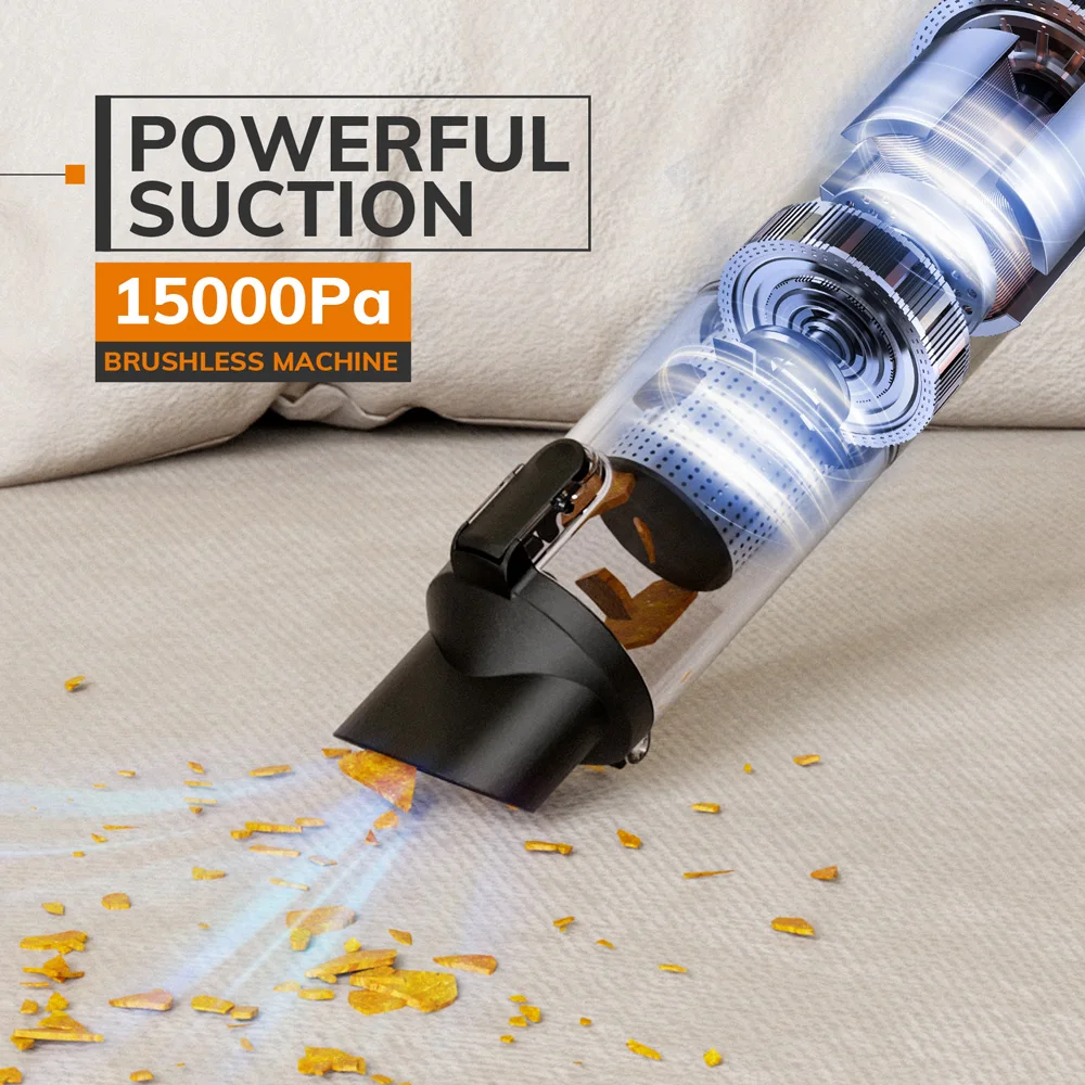 Miui tragbarer Akku-Staubsauger Multifunktion aler Auto-Mini-Staubsauger USB-Aufladung 15000pa mit Blaskopf-Haustier bürste