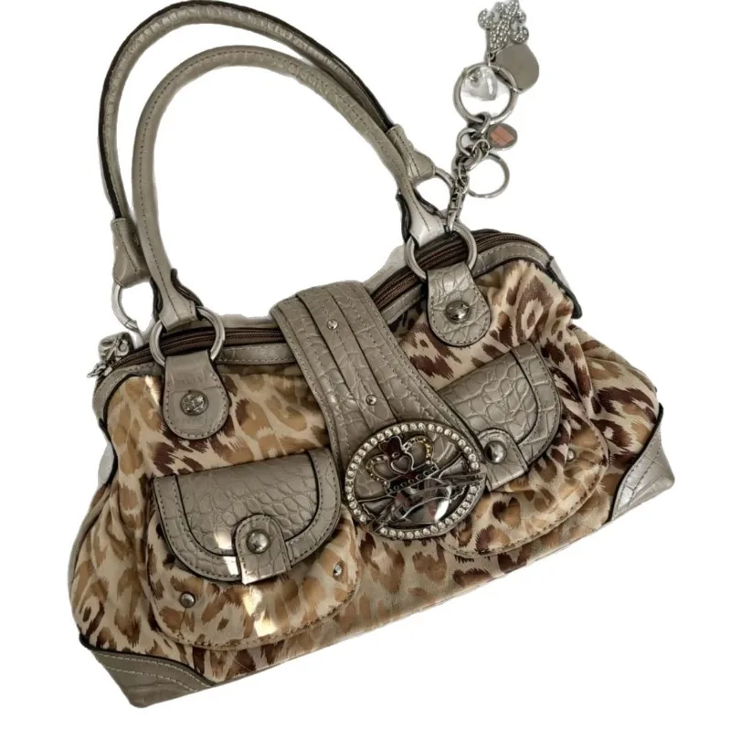 Fashionable Retro Large Capacity Crossbody Bags for Woman Shoulder Bag Leopard Print Purse and Handbag Designer Bag Bolsos Mujer image 5