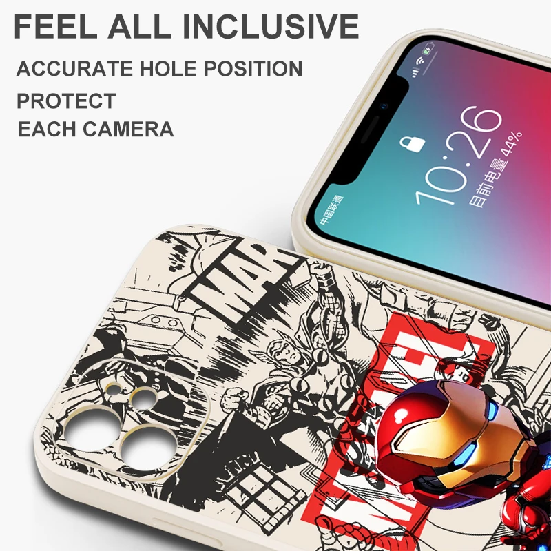 Marvel Iron Man Spiderman Phone Case For Huawei P50 P50E P40 P30 P20 PRO LITE 5G P Smart Z S 2021 Liquid Silicone Cover