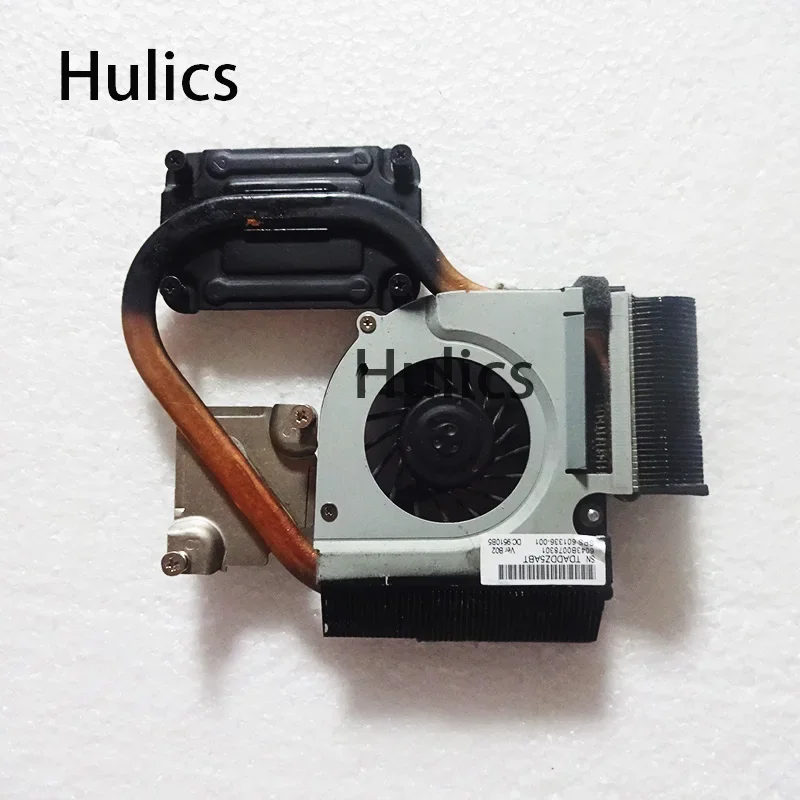 Hulics Used Laptop CPU Fan For HP Pavilion DV3 G32 CQ32 DM4 DM4-1000 DV3-4000 Series Heatsink &  601336-001 6043B0078301