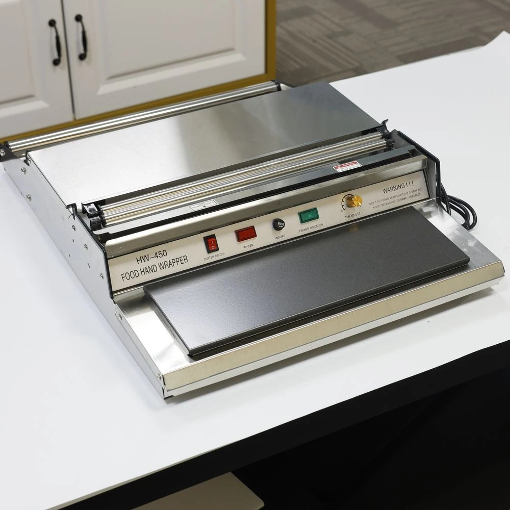 HW-450 Packaging Machine Stretch Film Packaging Materials Food Cling Film Best Food Shrink Packaging Machine