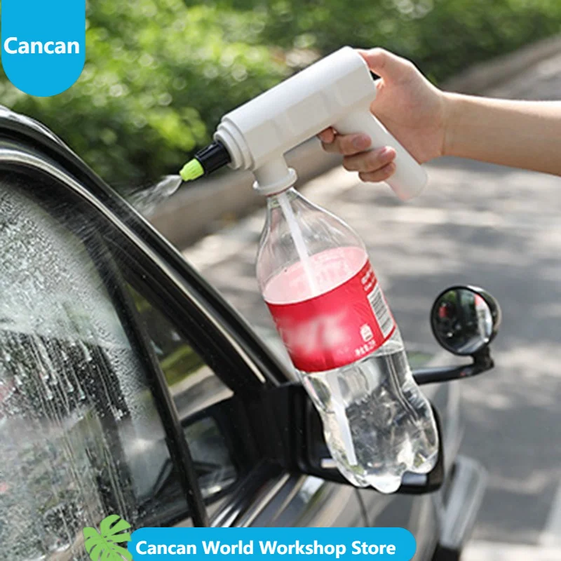 USB Rechargeable Electric Sprayer for Plants & Car Wash, Multi-Purpose Watering Can with Adjustable Nozzle for Garden