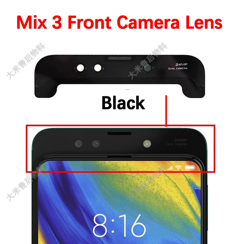 Original Rear Battery Cover For Xiaomi Mix 3 Back Door Housaing Phone Parts Shell Replacement M1810E5 Front Lens Frame Camera