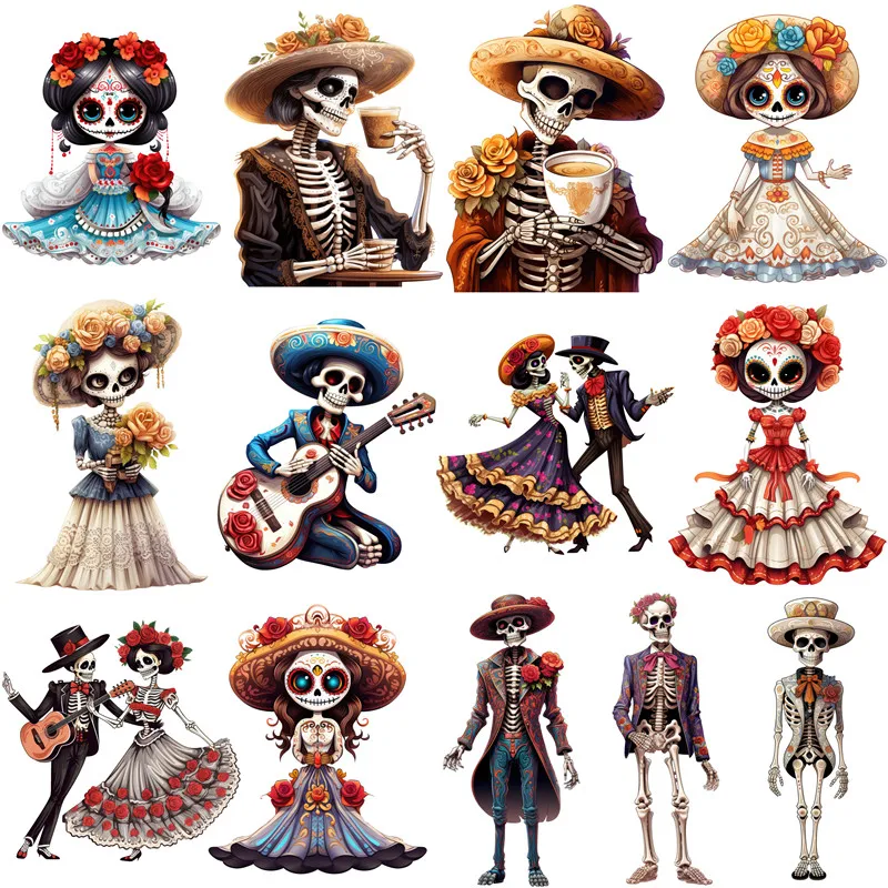 Day of the Dead Stickers Crafts And Scrapbooking stickers kids toys book Decorative sticker DIY Stationery