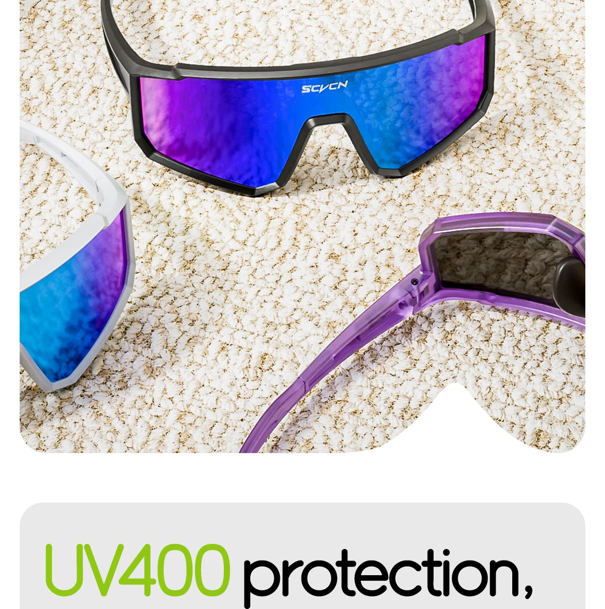SCVCN Kinder-Schutzbrille Sportsonnenbrille UV400 Jungen Baseball-Brille Radsport Outdoor-Brillen Lauf- und Wanderbrille 2026 – Detail 4