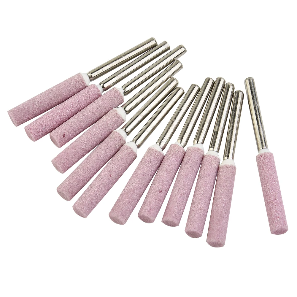 Sharpener Chainsaw Sharpener Titanium Coated 12 Pcs/Set 4.0mm Burr Chain Chainsaw Diamond Emery Grains Grinder