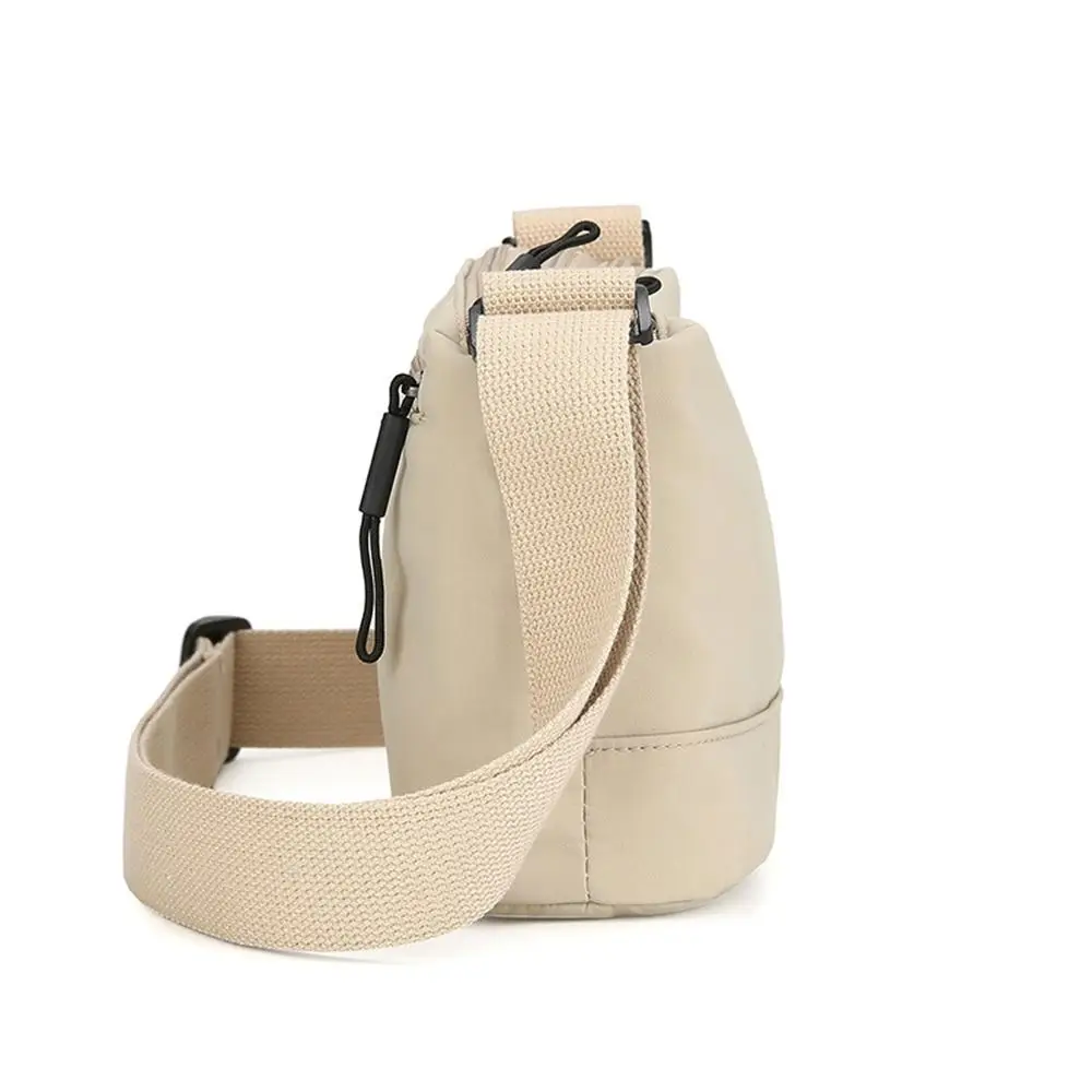 

Trendy Soft Nylon Cloth Women Shoulder Bag Multiple Pockets Casual Style Handbag Solid Color Crossbody Bags Girls