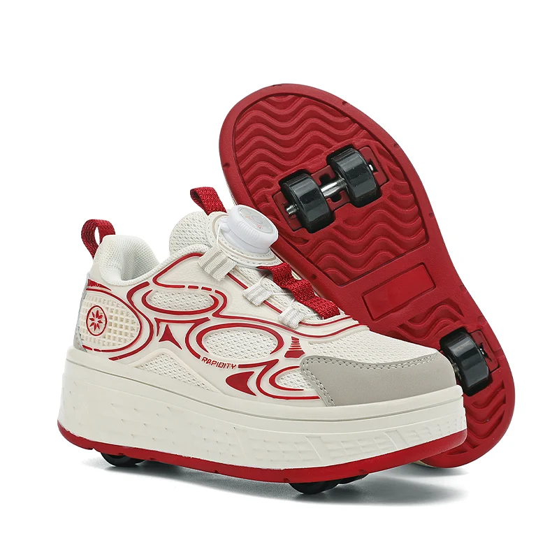 

Men's Transform Shoes: 4 Wheels Pop In, Walk & Roll Anywhere!