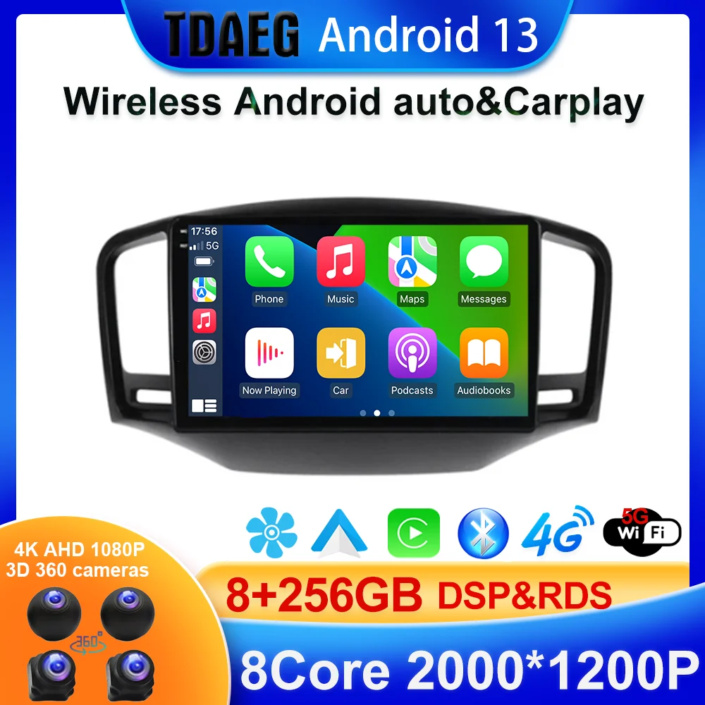 

Android13For Roewe350 2010-2016 мг (350) 2010-2012 автомобильное мультимедийное радио GPS CarPlay 360 Панорамное Голосовое управление 4G WiFi головное устройство