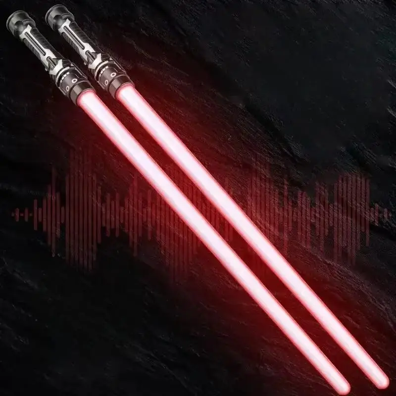 Espada de juguete retráctil colorida roja y azul, barra luminosa iluminada intermitente para niños, regalo de batalla para juegos de rol de Cosplay, 1/2 Uds.