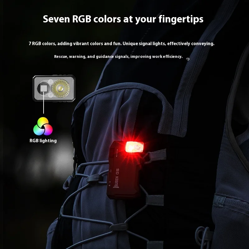 WUBEN G5 مصباح EDC محمول مغناطيسي قوي، مصباح يدوي للتخييم في الهواء الطلق، إضاءة مقاومة للماء قابلة لإعادة الشحن للمشي لمسافات طويلة. #3