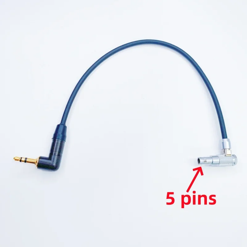 Right angle 5 pin ARRI ALEXA MINI audio cable 00B 5-pin 90 degree plug connector