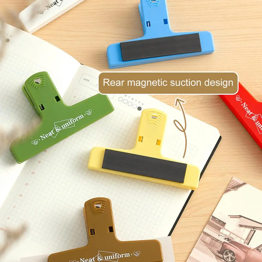 Carpeta de cola larga con sujeción firme, práctica, resistente a caídas, Clip de cola larga, mandíbula microdentada, suministros de oficina