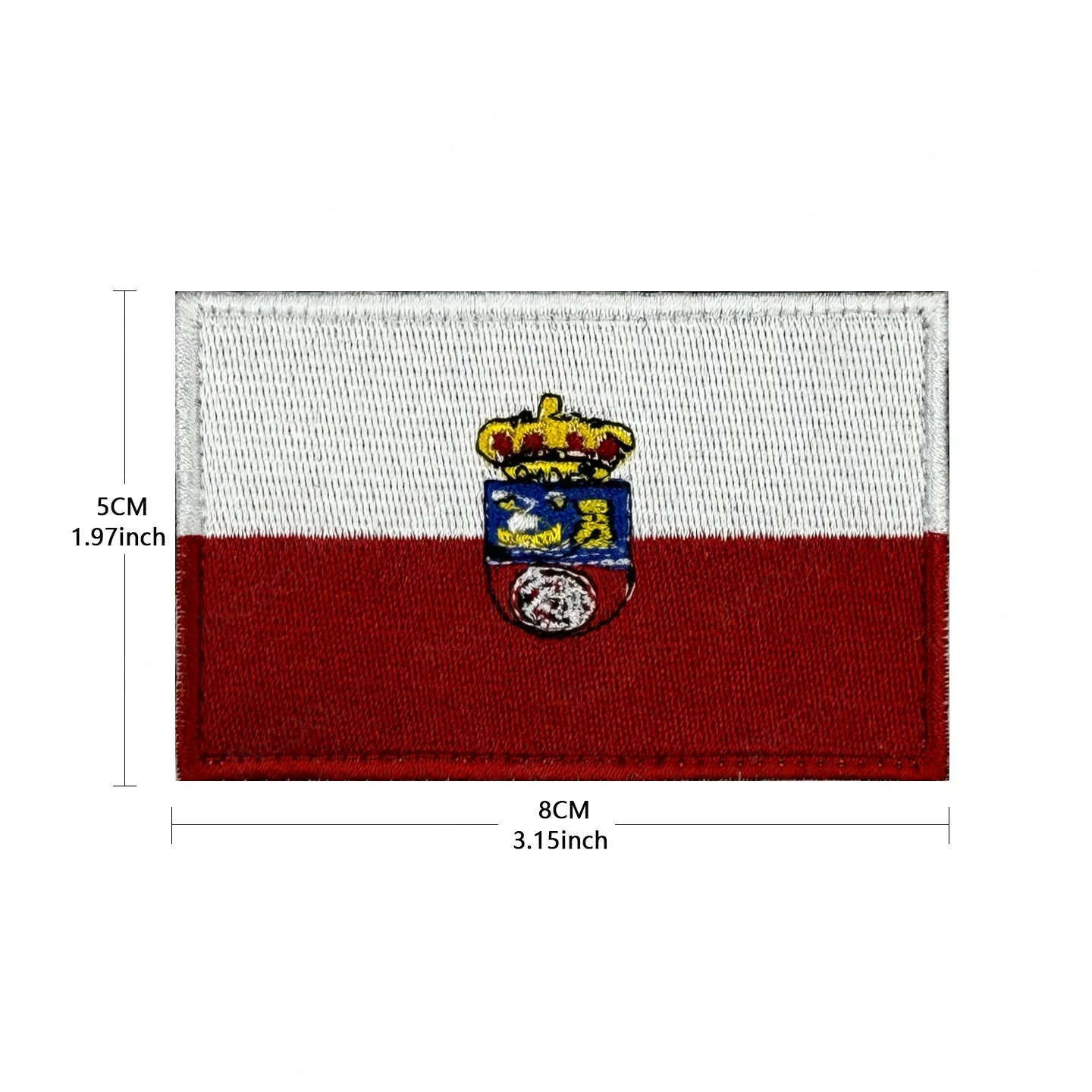 Embroidered Spanish Flags Patches Spain Cantabria Madrid Andalusia Flag Reflective Decorative Shoulder Appliques Rubber Badges