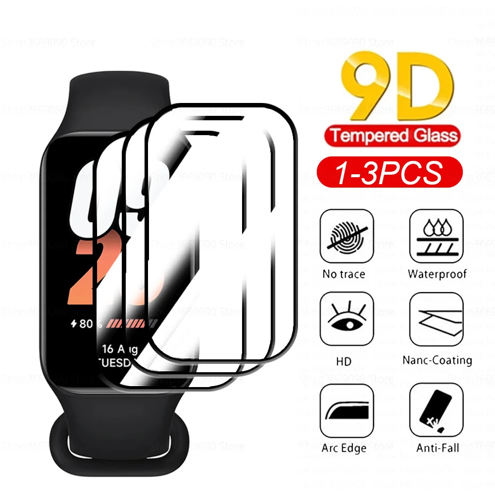 1-3Pcs Protective Glass For Xiaomi Smart Band 8 Active Smart Watchband Screen Protector Film For Xiaomi Mi Band8 Active Glass