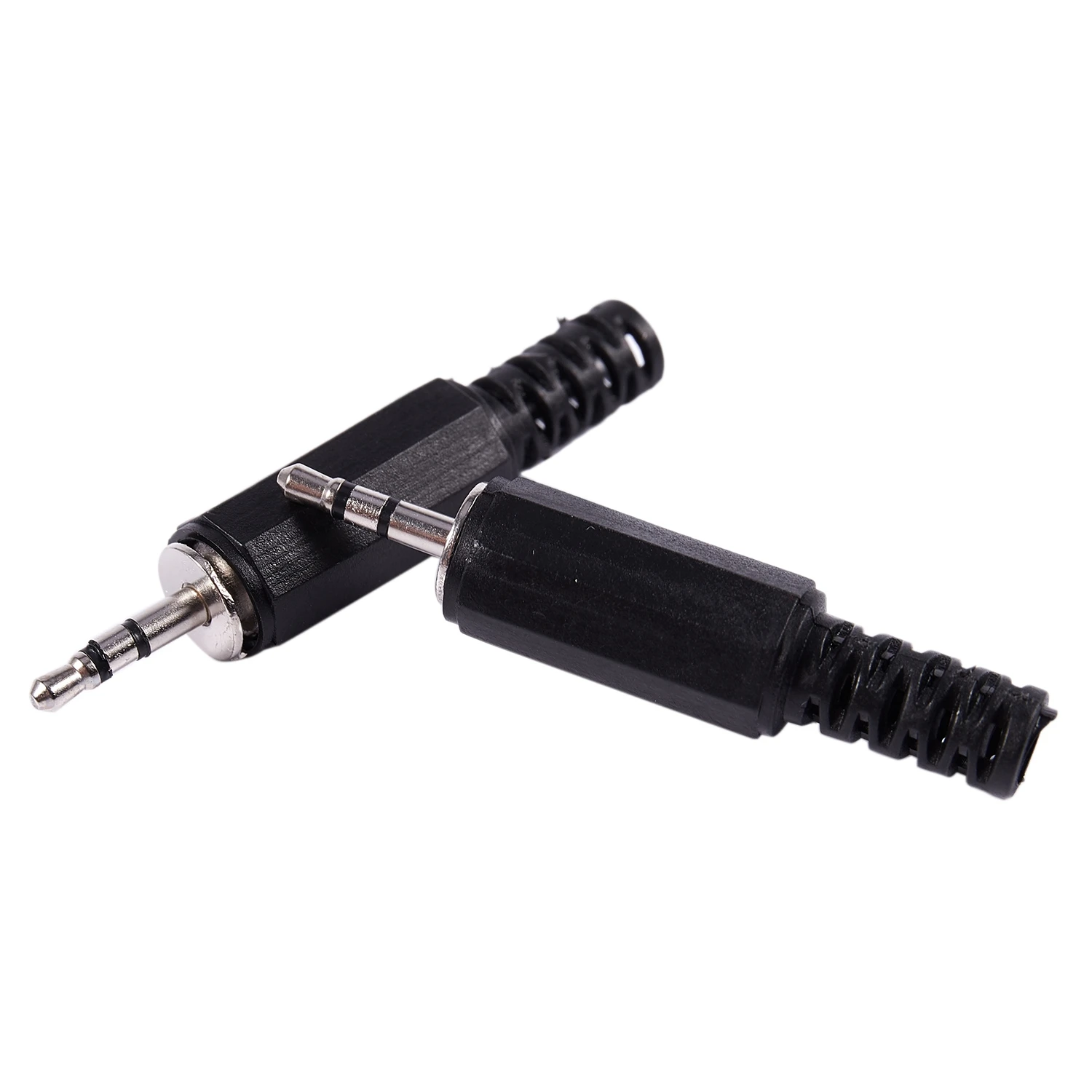 6pcs 2,5 mm estéreo macho plug jack DIY solda fones de ouvido conector de áudioJAS