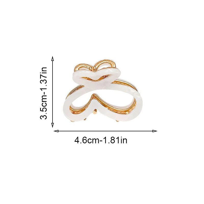 1/4pcs Colorful Acetate Butterfly Hair Clip Small Size Charming Women's Hair Accessory Versatile Sweet Personality