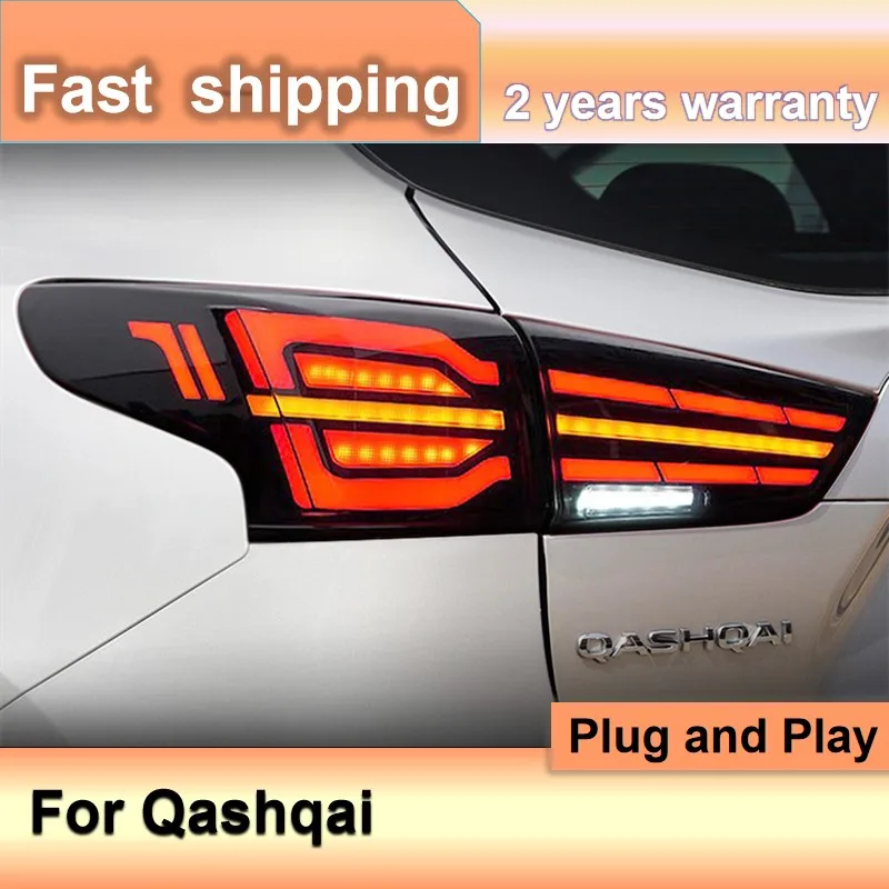 

Car Accessories for Nissan Qashqai Tail Light 2016-2022 Qashqai Tail Lamp DRL Fog Brake Dynamic Turn Signal