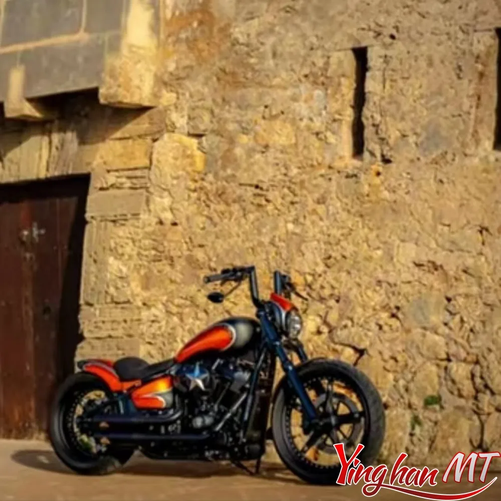 

Motorcycle 2'' APE Hanger Handlebar 8"-14" Riser For Harley Fat boy Breakout Heritage Classic Street Bob 92-24