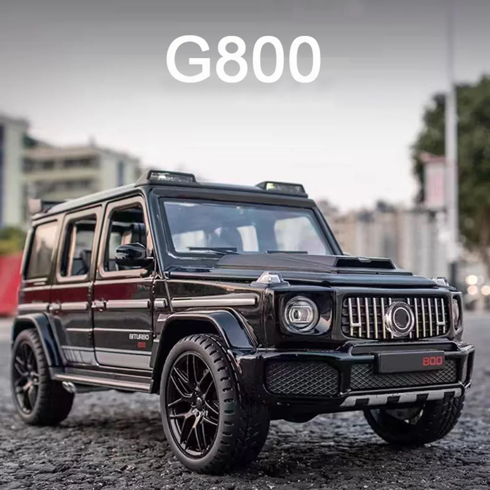 

1/22 Scale Metal Diecast G800 Toy Cars Models Rubber Tires SUV Vehicles Toys 6 Doors Opened Off-road Collection Model Boys Gifts