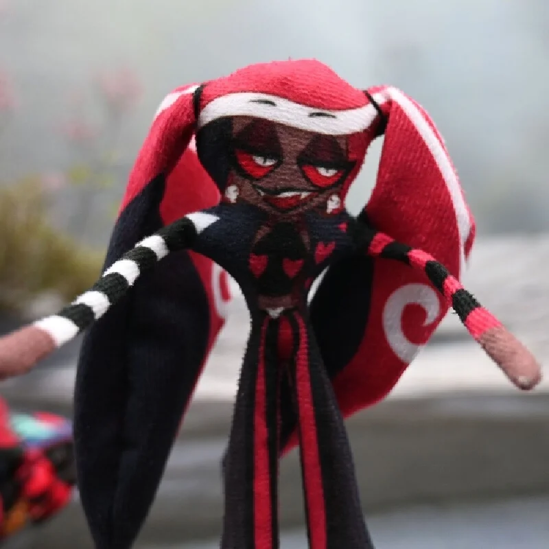 

Hazbined Hotels Plush Voxes Alastor Hazbined Hotels Toy Vees Niffty Hazbined Hotels Doll Мягкая игрушка Merch Blind Box